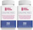   2 x Noble Pharma Enzyme Max 350 kapsułek (zestaw dwóch opakowań, razem 700 kapsułek)